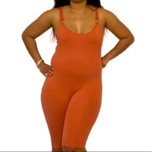 Rust Slimming Jumpsuit